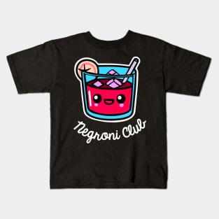 Cute Negroni Club Funny Bartender Retro Kids T-Shirt